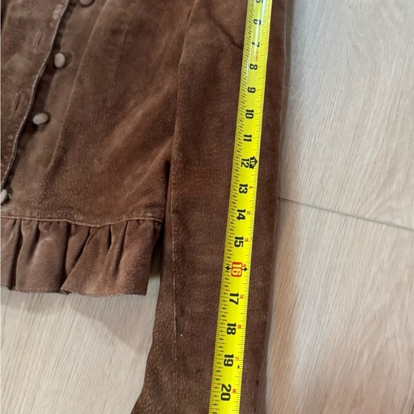Vintage Women’s Suede Button Up Coat - Picture 5 of 7
